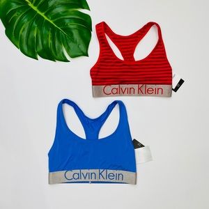 Calvin Klein Soft Silk Satin Sports Bra Set